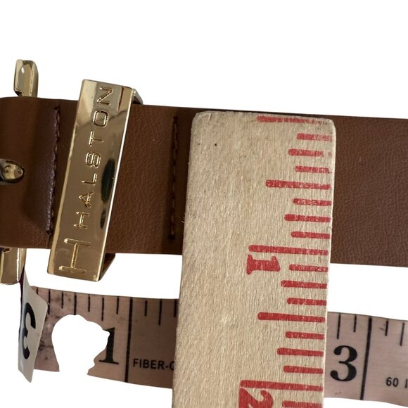 H by Halston Belt Gold-Toned Buckle women s L/XL Brown Formal Casual - Picture 6 of 6